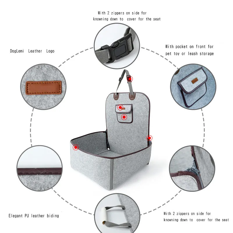 Pet Dog Cat Safety Seat Cover Car Front Seat Mat Carrier for Dogs TT-best Pet Dog Cat Safety Seat Cover Car Front Seat Mat Carrier for Dogs TT-best