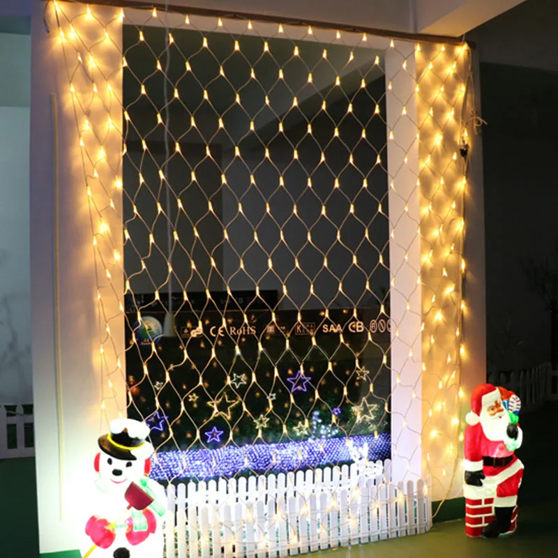 LED Net Mesh String Light 1.5x1.5M 2x2M 3x2M 6x4M TV Backgroun Decorate Garden Fairy Light Christmas Wedding Party Holiday Light LED Net Mesh String Light 1.5x1.5M 2x2M 3x2M 6x4M TV Backgroun Decorate Garden Fairy Light Christmas Wedding Party Holiday Light