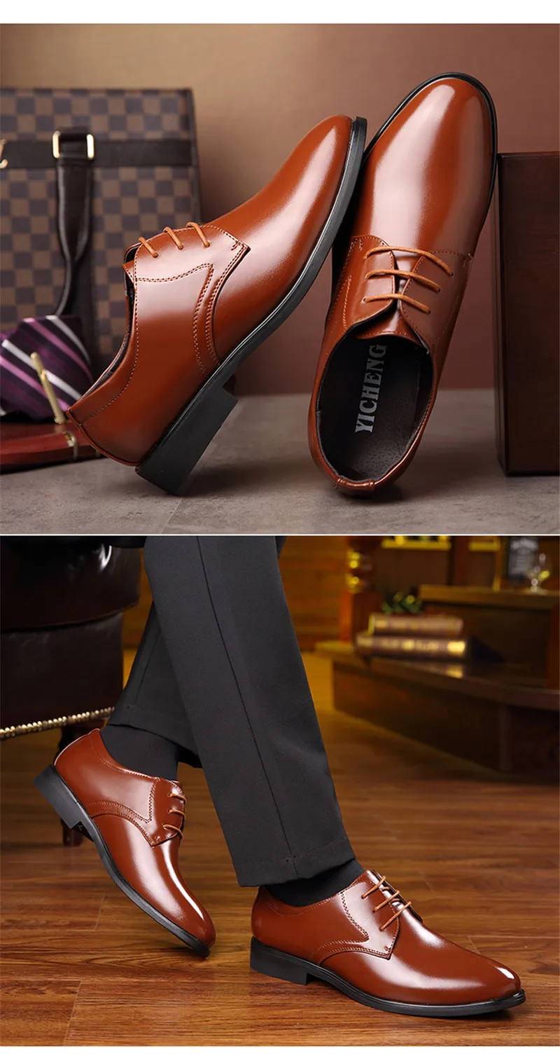 Мужские модельные кожаные туфли в деловом стиле; элегантные мужские классические кожаные туфли в деловом стиле; Мужские модельные туфли с острым носком; вечерние и свадебные туфли