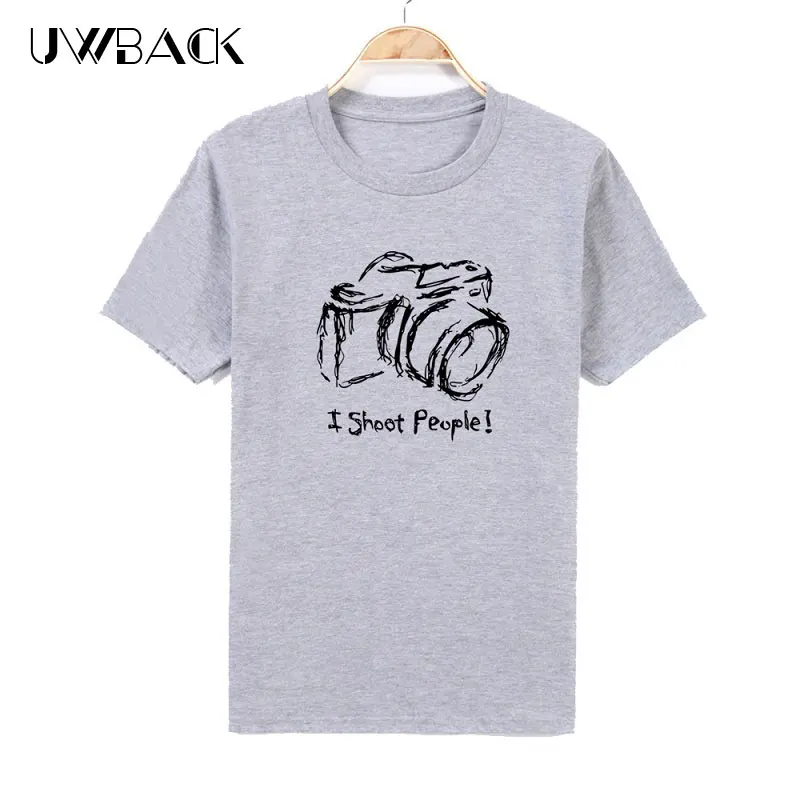 

Uwback I Shoot People T Shirt Men 2018 Summer Printed Camera Cotton Tee Shirts Homme Short Sleeve O-Neck Camiseta Tops Tee XA570
