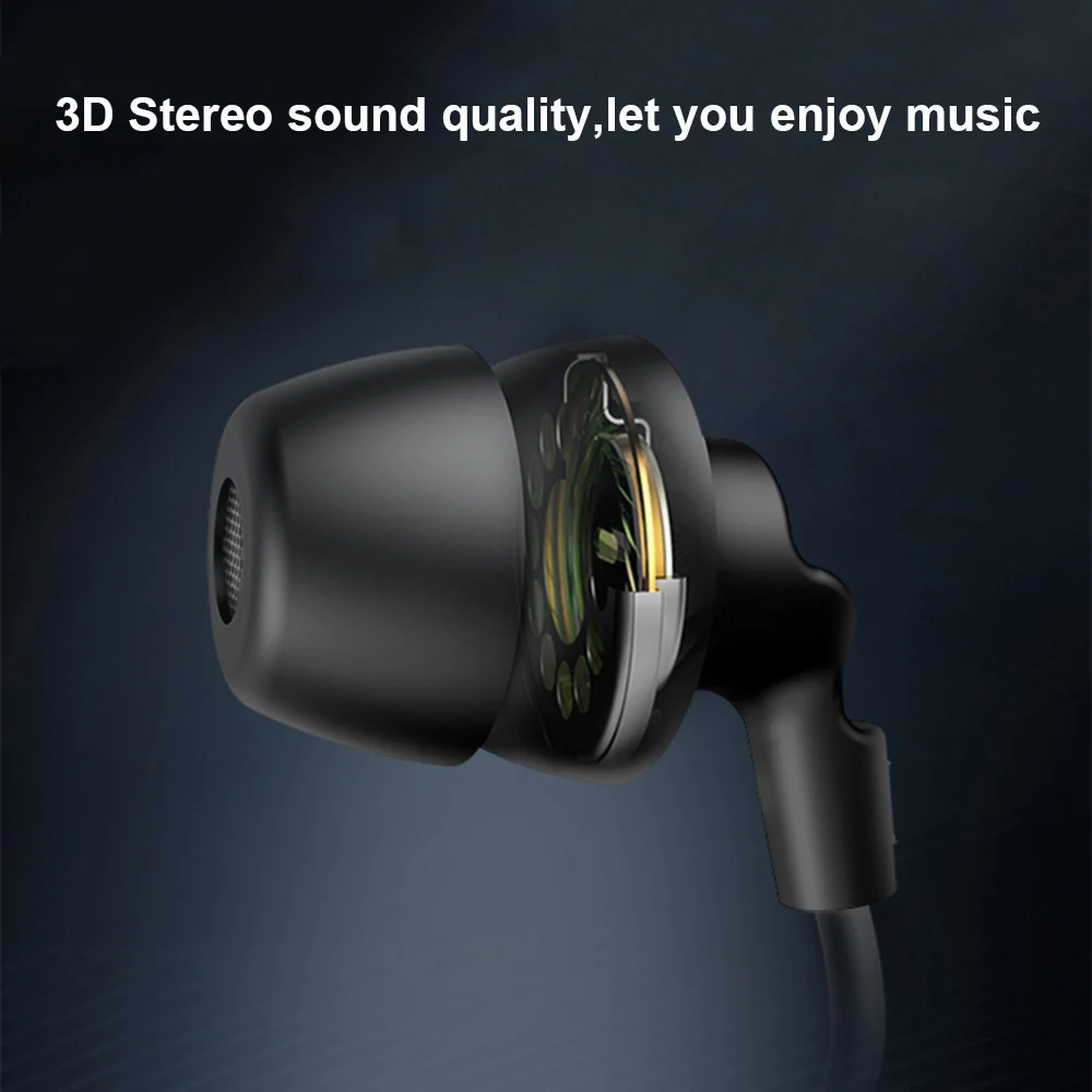 Новейший 3,5 мм провод в уши наушник для сна 3D стерео звук шумоподавление наушники usb type-C гарнитура с микрофоном наушники