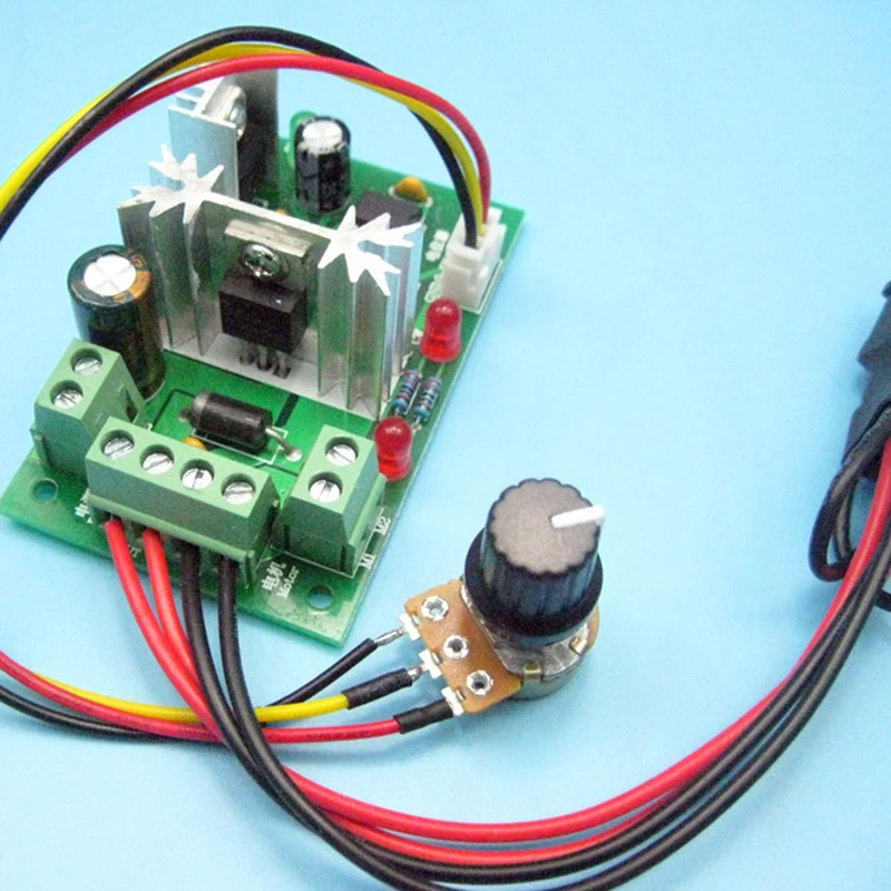 PWM DC motor speed controller 6V12V24V30V DC positive and negative ...