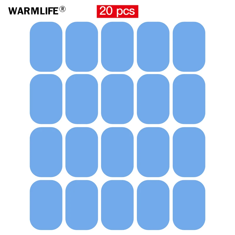

20Pcs 10Pcs Gel Pads for EMS Abdominal ABS Trainer Weight Loss Hip Muscle Stimulator Exerciser Replacement Massager Gel Patch