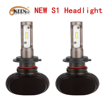 

OKEEN New S1 Car H7 Led Lights For Auto 36W 5600LM 6500K White H8/H9//H10/H11/H1/H3/ H7/9005/9006/880/881 H4 led lamp 12V
