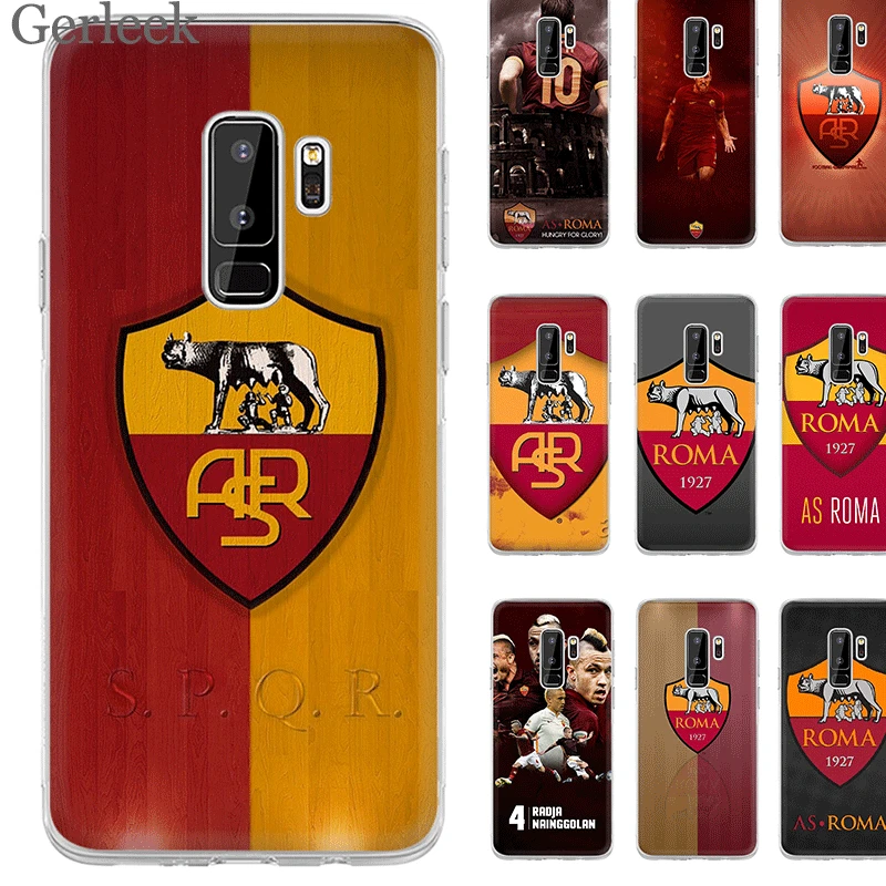 Жесткий чехол Gerleek AS Roma с логотипом для samsung J1 J2 J3 Prime J5 J5 EU J3 US J6 A6 Plus J7 Shell