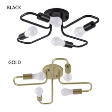 Современный светодиодный потолочный светильник из кованого железа с несколькими стержнями, люстра для гостиной, спальни, люстры, креативный Домашний Светильник, светильники