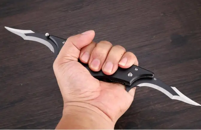 Складной нож тактическая самозащита GO counter strike opension claw karambit шейный нож настоящий боевой лагерь наружные ножи