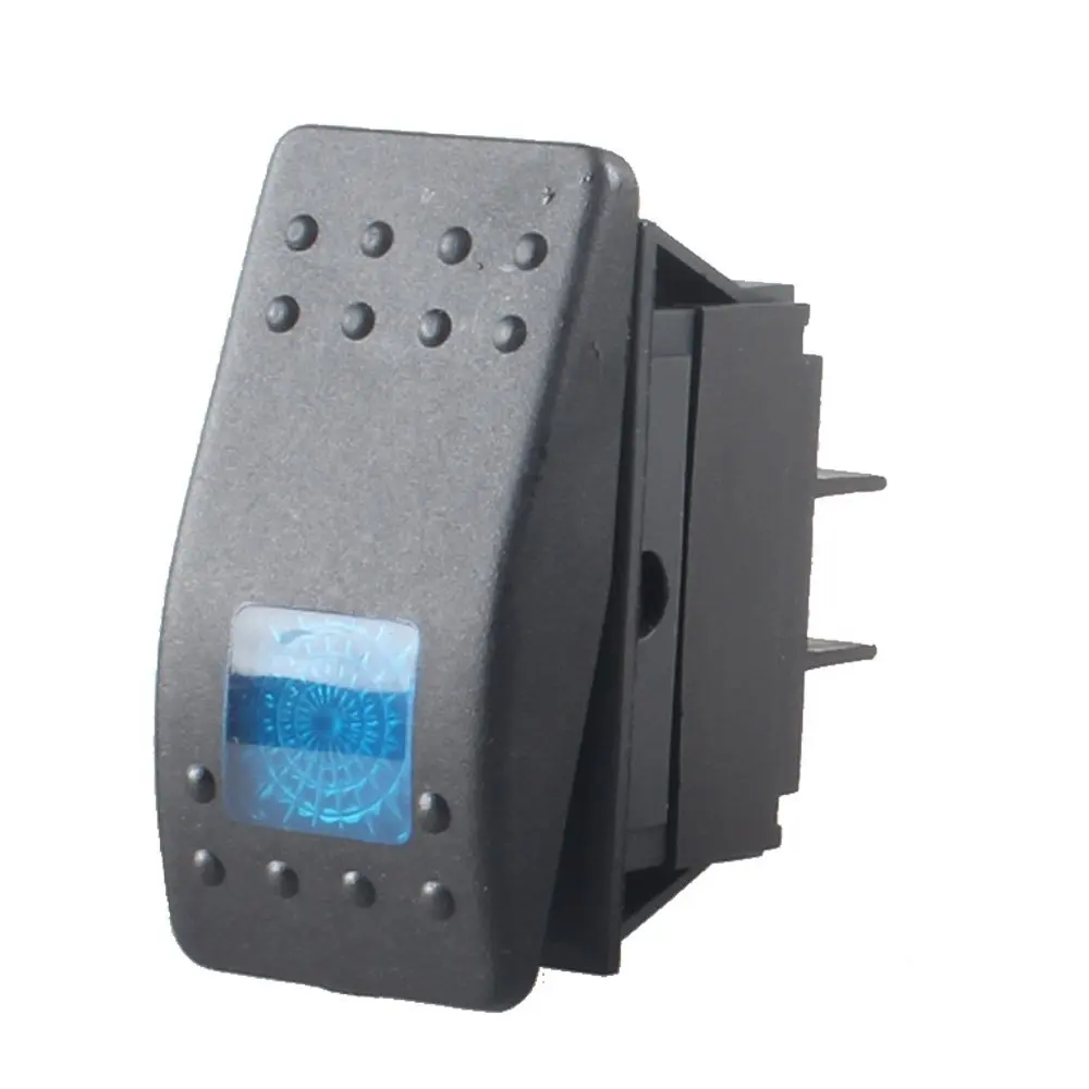 Car Switch Marine Blue LED Toggle Switch Dash 4pin Blue Light Rocker