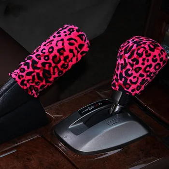 

Leopard PU handbrake cover gear cover Anti-Slip Automotive