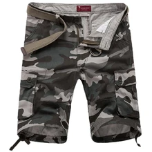 Камуфляжные шорты для мужчин летняя пляжная одежда Брендовые повседневные камуфляжные Короткие штаны Homme мужские бермуды верхняя одежда военная доска карго шорты