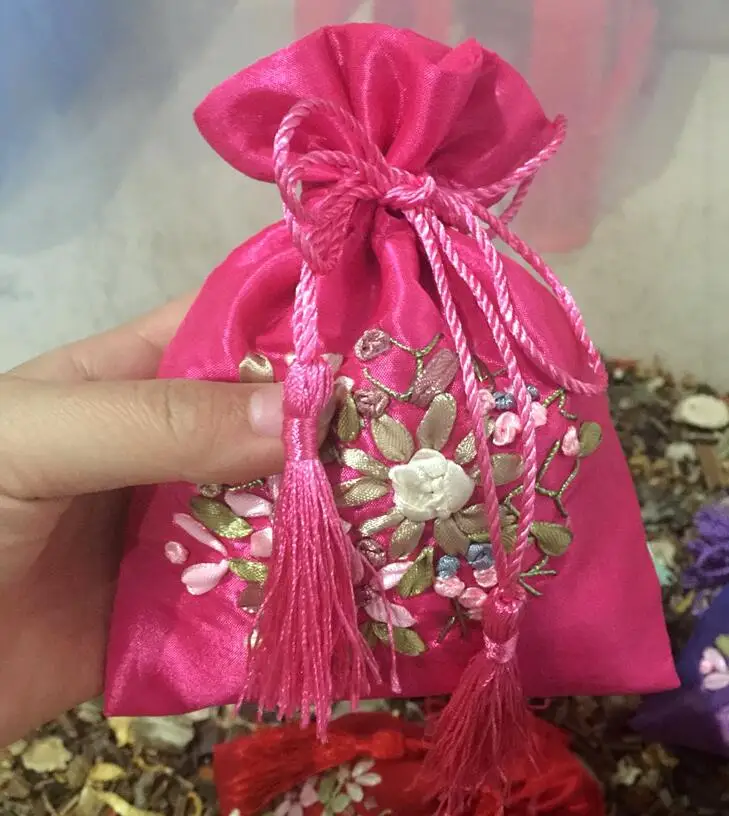 Download 20pcs gift DIY craft ribbon embroidery sachet empty bag ...