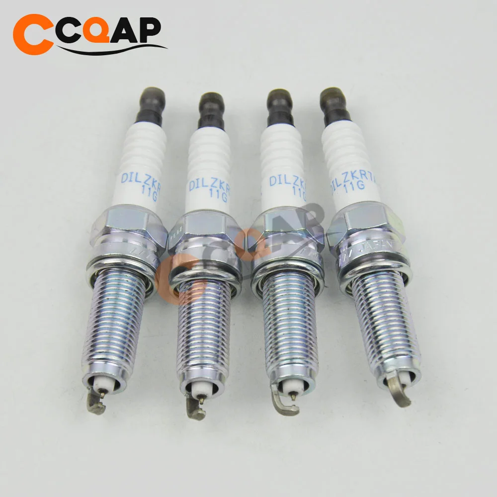 

4pcs Dual Iridium Spark Plug 12290-R71-L01 DILZKR7A11G For Honda Accord Odyssey Pilot 12290R71L01