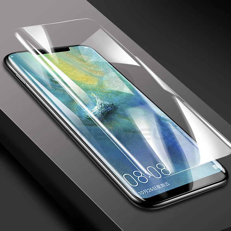 

0.1mm hydrogel film for huawei mate 20 Pro X 3D invisible Screen protector mate 20 P20 Lite Curved Protective Gel film