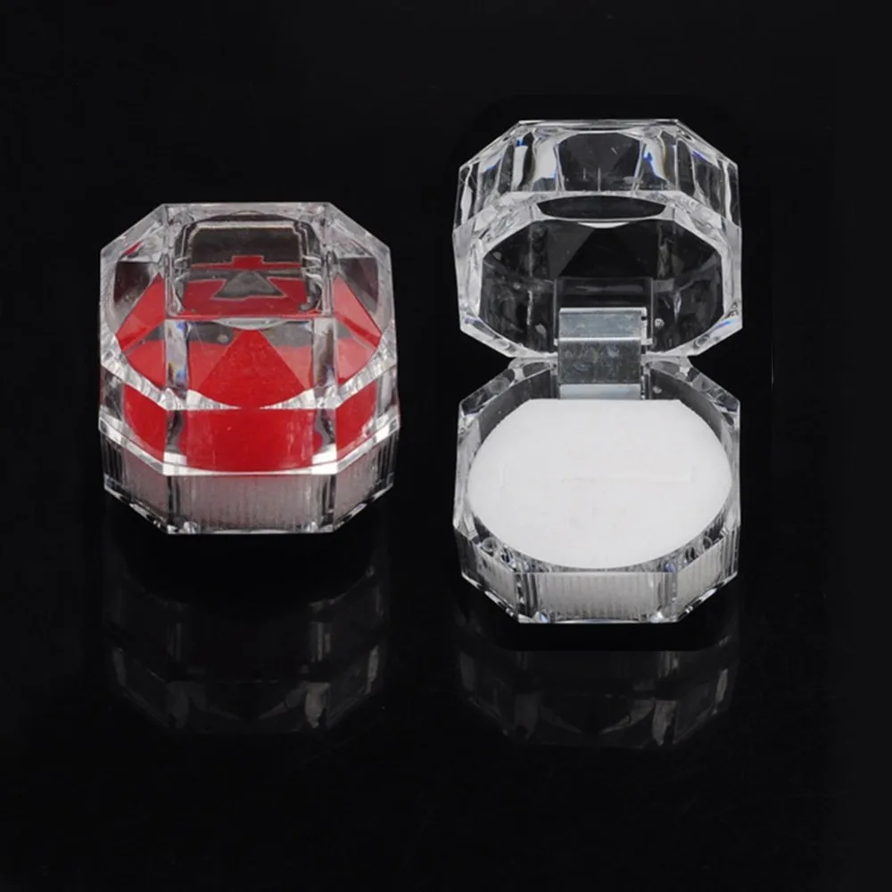 Wholesale 12pcs/Lots Plastic Jewelry Package Boxes Small 3.8*3.8cm