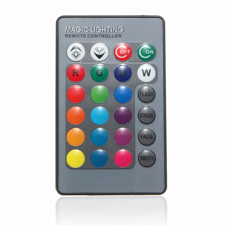 

Top Quality 24 Keys IR Wireless Remote Controller For Globe Bulbs RGB Light Lamp LED Strip Lights Without Battery