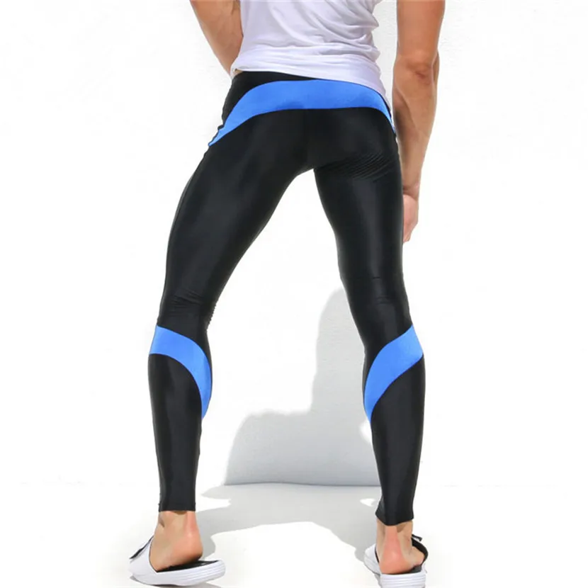 Для мужчин s тренировки Фитнес Компрессионные Леггинсы брюки для девочек для мужчин Тяжелая атлетика Бодибилдинг Кожа Колготки брюки M-XXL