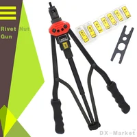 Rivet Nut Gun riveting tool , high strength tools with wrench and mounting head M3 M4 M5 M6 M8 M10 M12 1