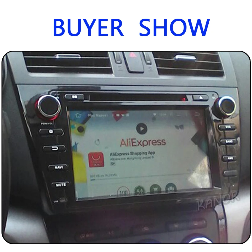 Perfect KANOR Android 9.0 4+32g 8 Core IPS 2din Car Radio For Mazda 6 Ruiyi 2008 2009 2010 2011 2012 WIFI GPS DVD Player Multimedia PC 1