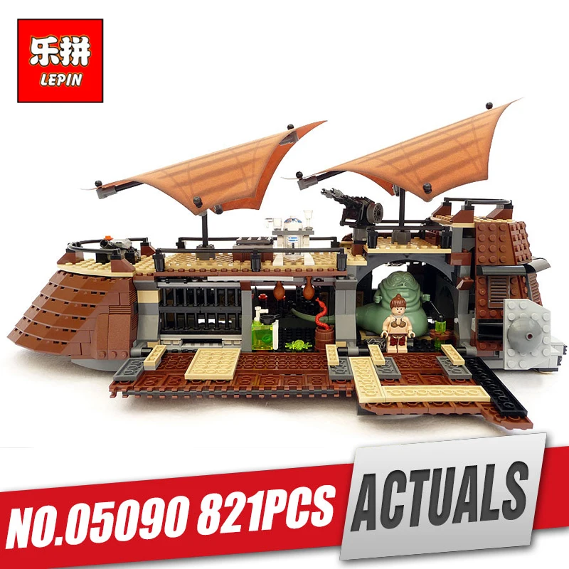 

Lepin 05090 Star Series Wars The Jabba's Sail Barge Assembly Set Building Blocks Bricks Toy Model legoing 6210 as Children gift