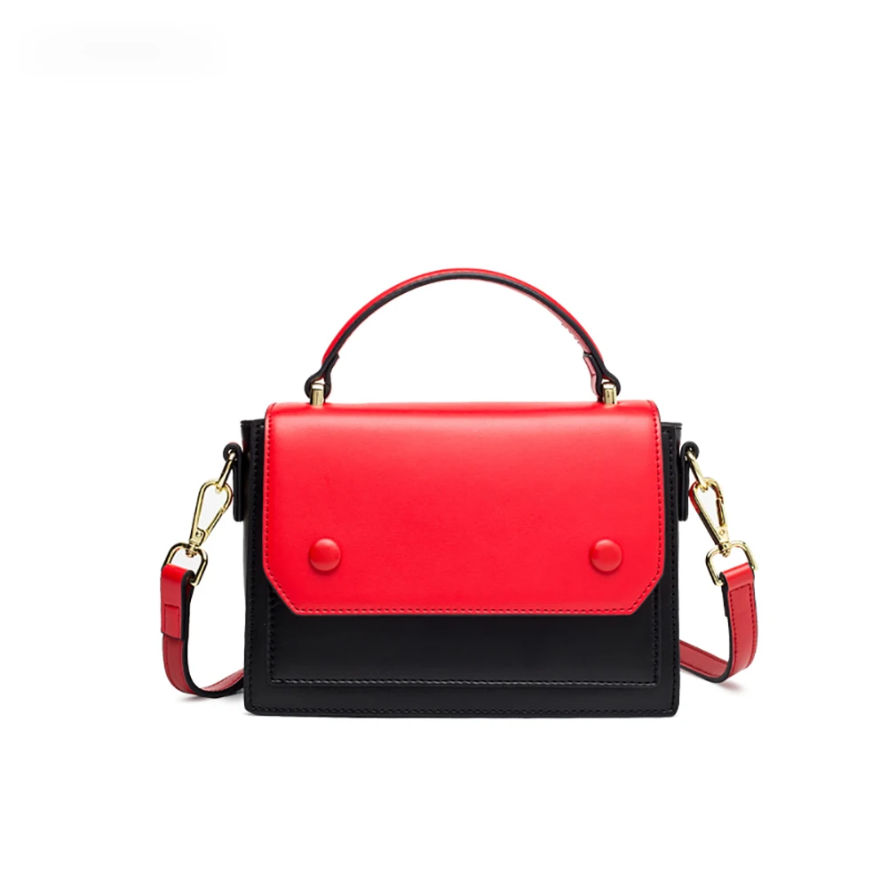 

Payot Mini Women's Bag Handbag Female Genuine Leather Crossbody Bags Contrast Color Messenger Bag for Ladies New