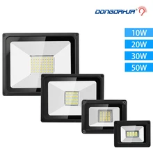 Led floodlights flood lights 10 w 20 w 30 w 50 w 70w 100w spotlights spotlight for outdoor ip65 85-264v garden lamps outdoor ip65 raincoat 10 w 20 w 30 w 50 wled projector lamp light exterior lighting project of flood main 176 264v toughened glass panel