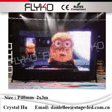Flyko гибкие светодио дный светодиодные видео шторы для сцены назад PC контроллер и питание SD карты огнестойкие P40mm 2 x м 3 м