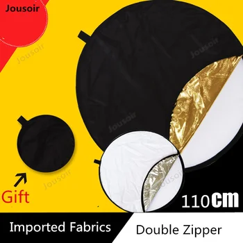 

Photographic 110CM Reflector Five-in-a folding reflector soft plate Portable Bag Photo Accessories CD50 T03