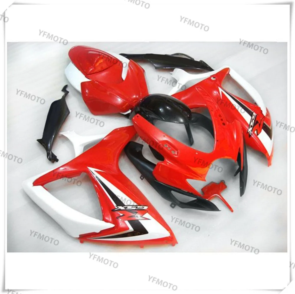 

Motorcycle ABS Hot Red+Black Fairing Body Work Cowling For SUZUKI GSXR600-750 GSXR 600 750 K6 2006-2007 +4 Gift