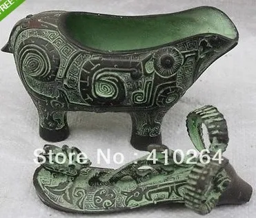 

Shipping Exquisite Collection Chinese Archaic Patina Bronze Metalware statues statue
