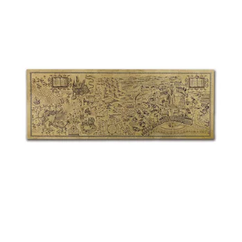 

1PC Retro Movie Maps 26.5cm*72cm Creative Kraft Paper Maps For DIY Decoration Scrapbooking School Supplies Stationery