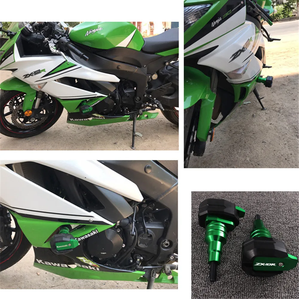 Для KAWASAKI ZX10R ZX-10R ZX 10R 2004- Мотоцикл Защита от падения рамки ползунок защита обтекателя Противоударная накладка протектор