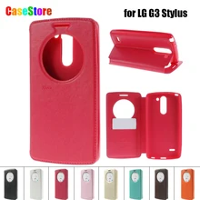 ROAR KOREA for LG G 3 Stylus Case D690N D690 Leather Case Noble View Window Flip Leather Stand Cover for LG G3 Stylus D690N D690