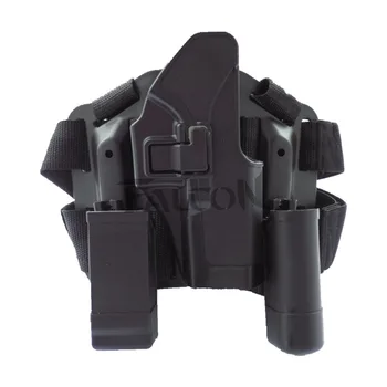 

Free Shipping CQC Tactical Black Green Sand Leg Gun Holster FS Brand Airsoft Hunting Right Leg Hand Drop Holster for Glock 17