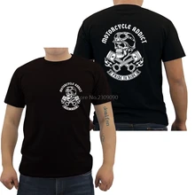 Модная хлопковая футболка с коротким рукавом, футболка с черепом для мотоциклистов, Мужская футболка в стиле хип-хоп, крутые футболки Harajuku, уличная одежда