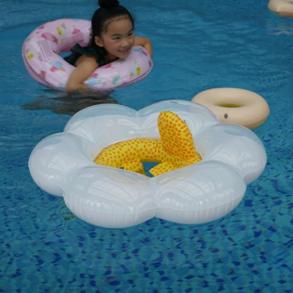 WYNLZQ ребенка детский надувной круг с подушками помощи Симпатичные узоры бассейна Плавание кольца облака Детские плавает спорта на открытом