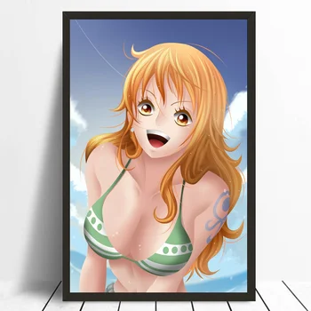 

Anime One Piece Nami Poster Silk Art Print Painting Poster 20x30 inch Home Decor Bedroom Decor No Frame