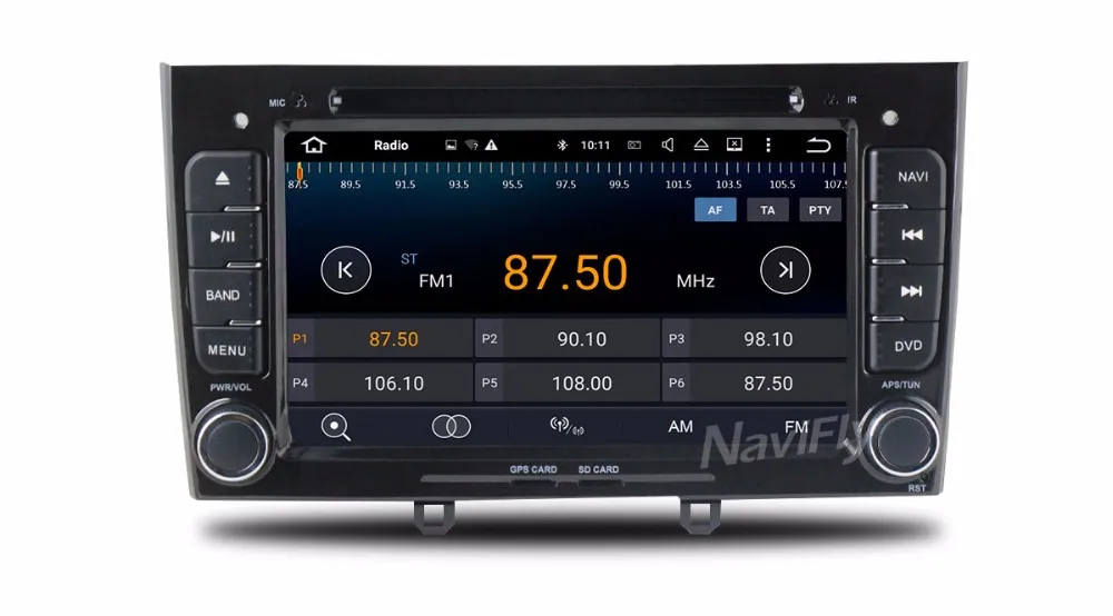 Clearance 2din Quad Core  Android8.1 Car radio GPS Player For Peugeot 408 308 wifi 4G LTE bluetooth DVD GPS 2G RAM  support OBD2 DVR DAB+ 18