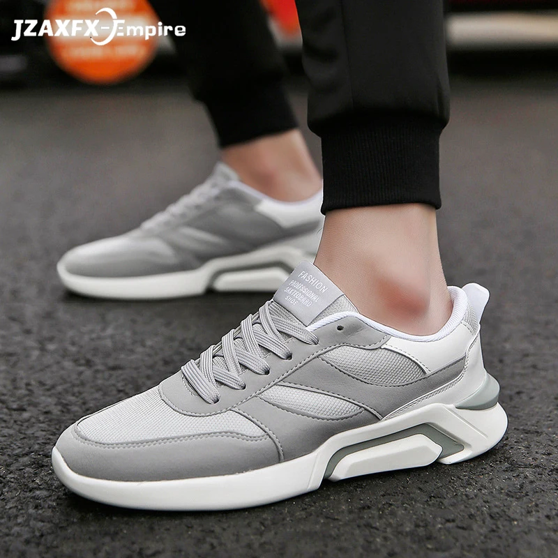 

Men Fashion Shoes Casual Sneakers with Platform Breathable Boat Shoes Mesh +Synthetic Soft Lightness Student Shoes