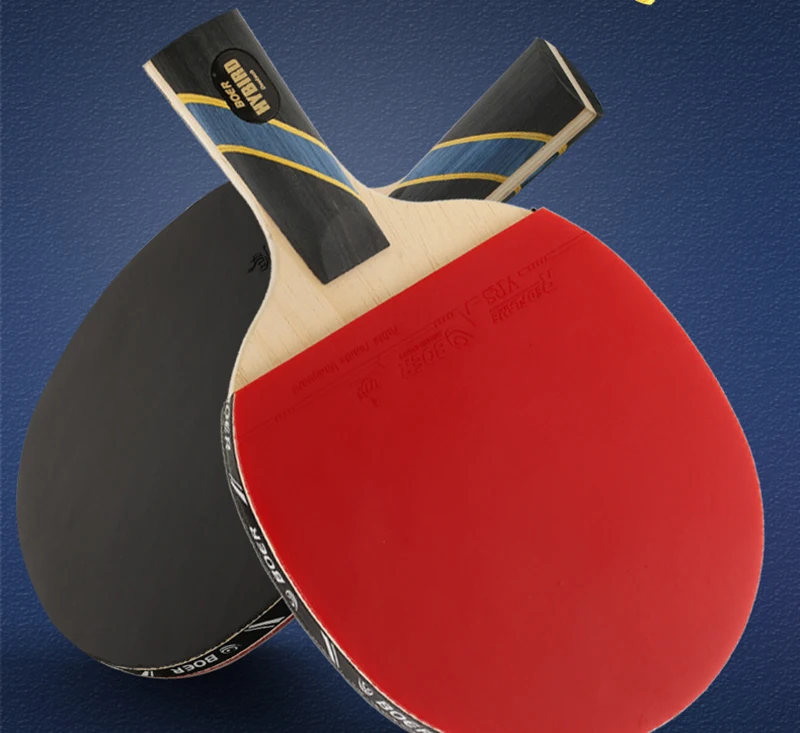 المنافسة 7 طبقات Ayours قاعدة نظام WRB مضرب ترابيزة تنس مضرب ضوء طويل مقبض قصير بينغ بونغ مضرب الجدف