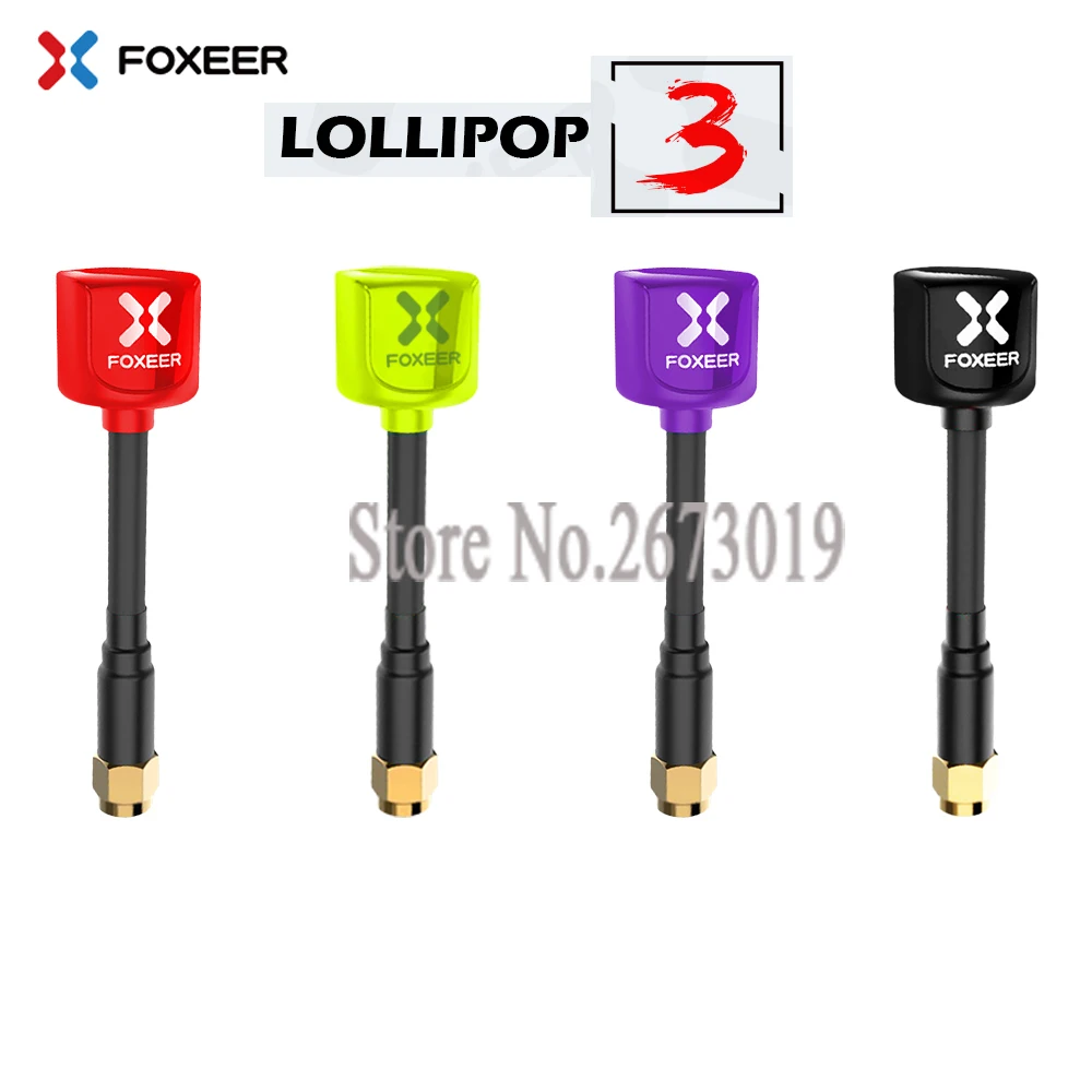 

NEW Original Foxeer Lollipop 3 V3 Antenna 5.8G 2.5Dbi TX RX RHCP SMA RPSMA UFL Straight/Angle MMCX FPV Antenna For RC Drone