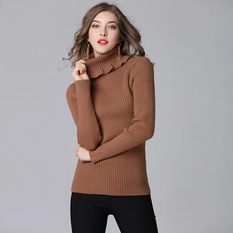Womens Sweater Turtleneck Plus Size Fashion Designer