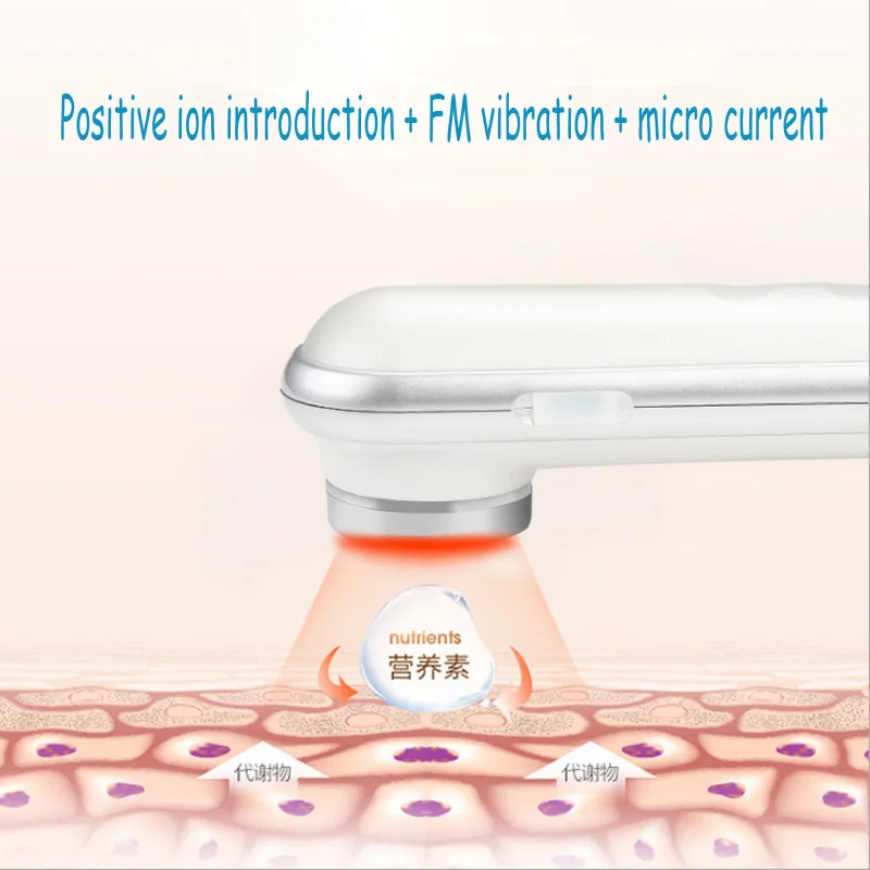 Ultrasonic Beauty Plastic Instrument RF RF Compact Color Light Skinning Machine EMS Beauty Instrument Home Import Instrument