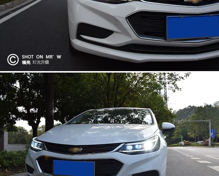 AKD автомобильный Стайлинг Головной фонарь для Chevrolet Cruze фары- все новые Cruze светодиодный фары DRL Hid Bi Xenon автомобильные аксессуары