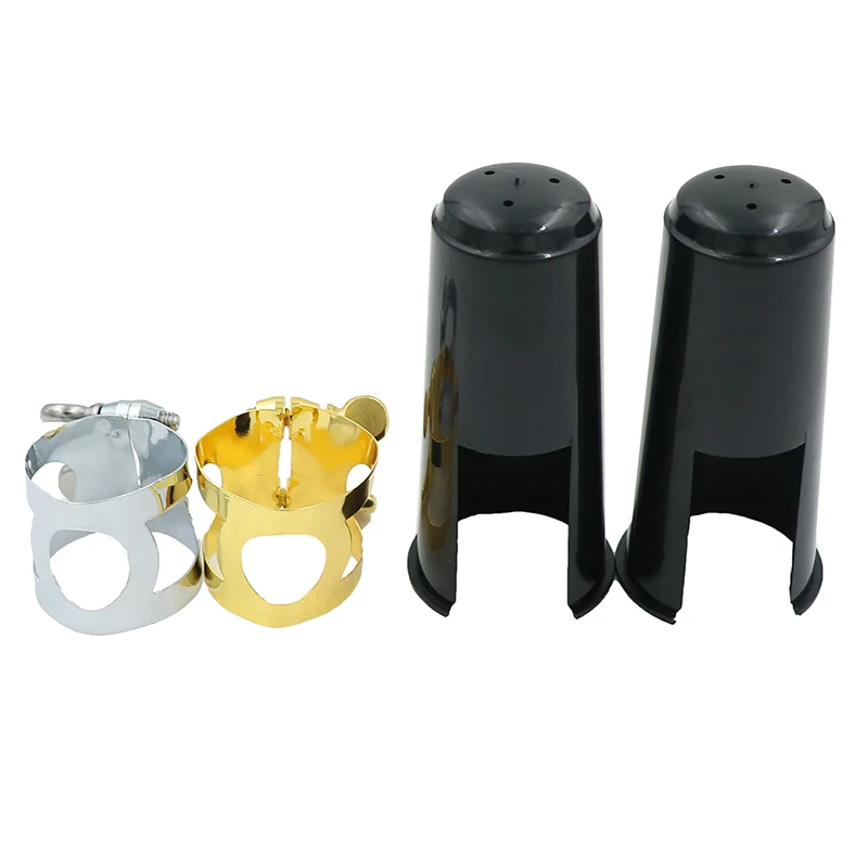Alto Sax Saxophone Ligature Fastener Mouthpiece With Caps Bakelite Sax