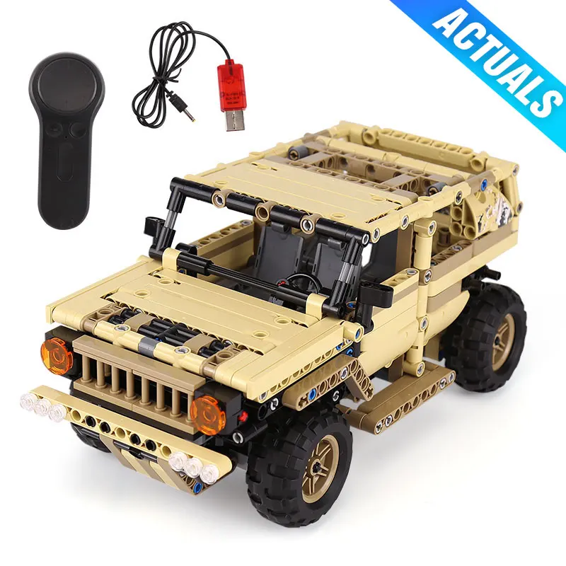 

Yeshin 13009 Military Toys Series The Military SUV Car Set Building Blocks Bricks Remote Control Car Kids's Toys Christmas Gifts