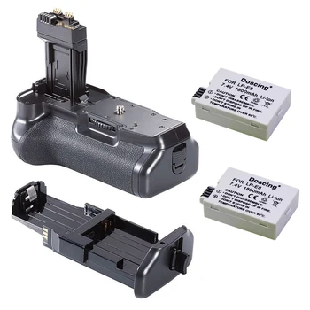 

2Pcs 7.4V 1500mAh LP-E8 Camera battery with Camera Battery grip for Canon 550D 600D 650D 700D T2i T3i T4i T5i DSLR Camera