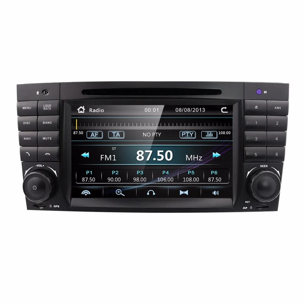 HIZPO 2 DIN автомобильный DVD gps для Mercedes/Benz W203 W209 W219 a-класс A160 c-класс C180 C200 CLK200 Радио Стерео автоаудио мультимедиа