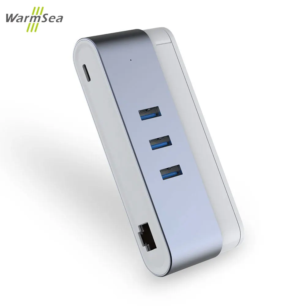 

USB Type C to USB 3.0 RJ45 Hub USB3.1 Type C 1000Mbps Ethernet Lan Adapter USB-C OTG Combo For Air Pro Dell XPS Mobile