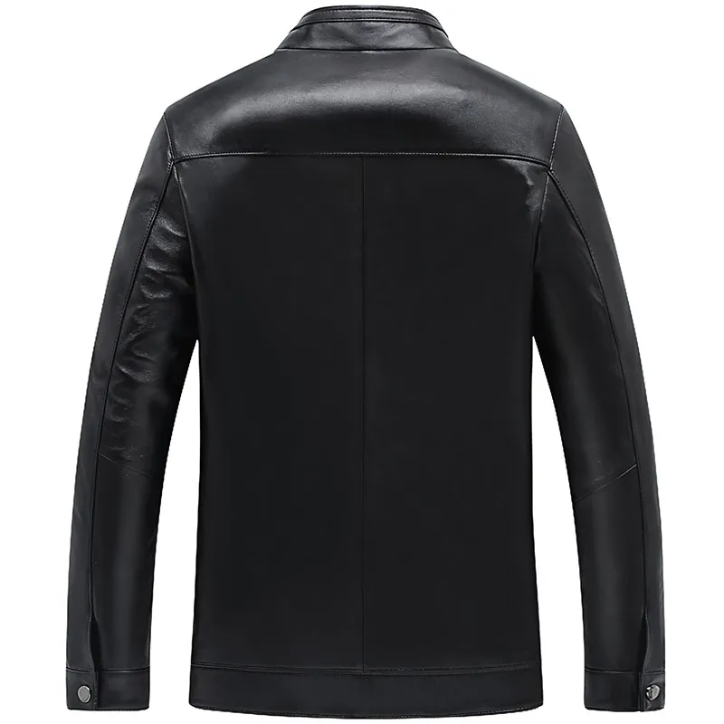 Hot Sheepskin Coat For Men Jaqueta Masculina Autumn Genuine Leather Jacket Men Blouson Moto Homme Zipper Vintage Mens Jackets Hot Sheepskin Coat For Men Jaqueta Masculina Autumn Genuine Leather Jacket Men Blouson Moto Homme Zipper Vintage Mens Jackets