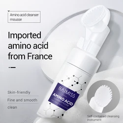 BAIMISS Face Cleansing Brush + Amino Acid Cleanser Mousse Deep Facial Wash Hydration Blackhead Remover Removal Unisex Skin Care BAIMISS Face Cleansing Brush + Amino Acid Cleanser Mousse Deep Facial Wash Hydration Blackhead Remover Removal Unisex Skin Care